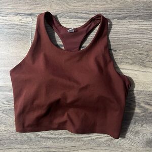 UNIQLO Activewear Burnt Orange? Racerback Padded Sports Bra XS